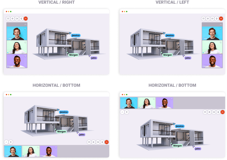 SuperViz video huddle interface showing collaboration features