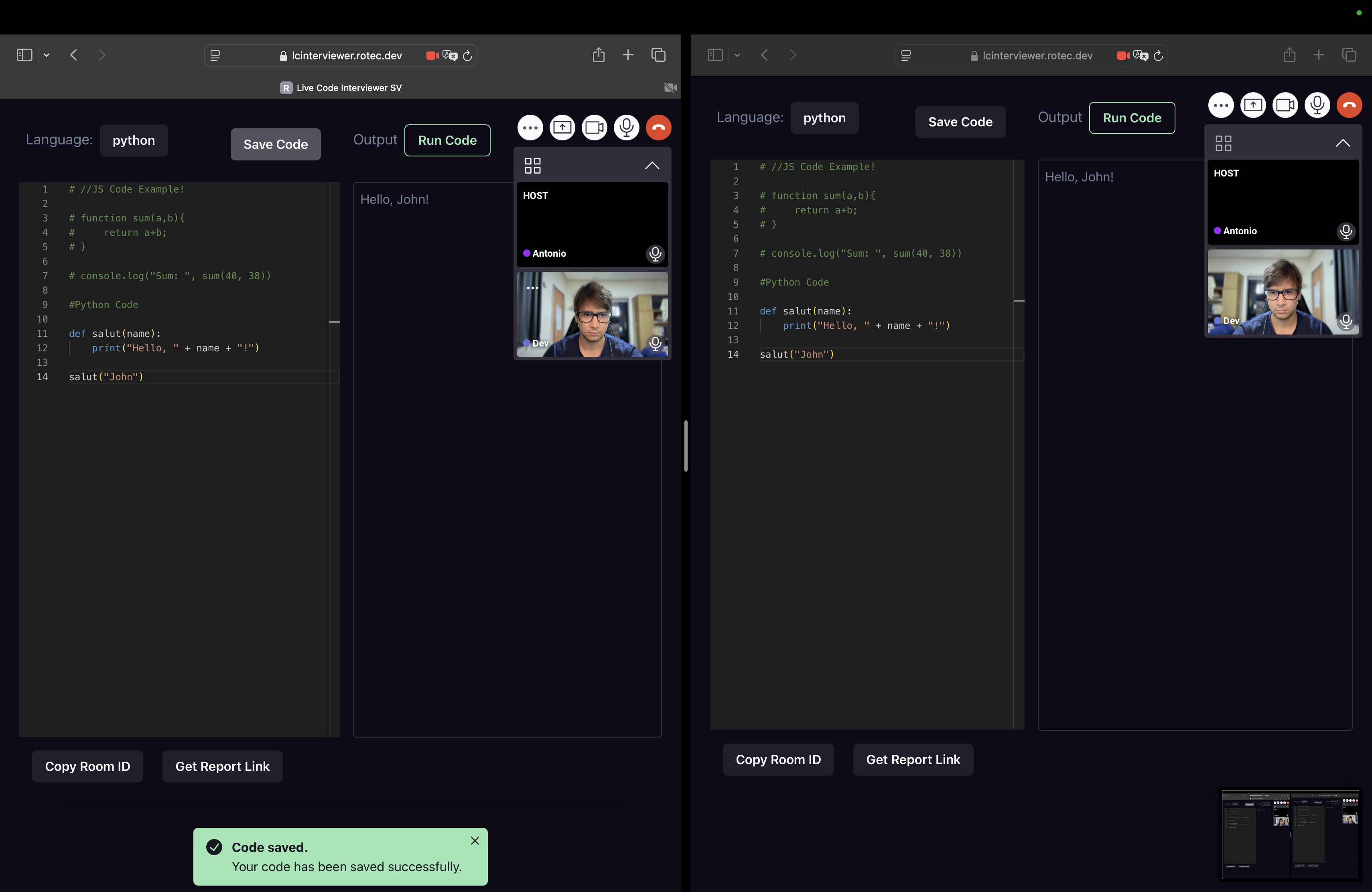 Live Code Interviewer by Antonio Oliveira