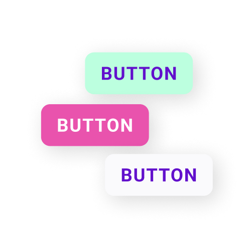 SuperViz Video SDK showcasing customizable user interface buttons in various colors and styles.