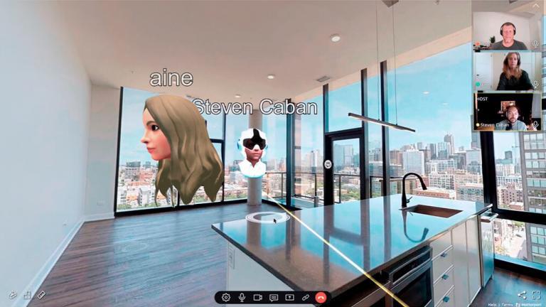 SuperViz immersive meeting inside Matterport digital twin